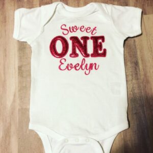 Candy Pink Sweet One Onesie