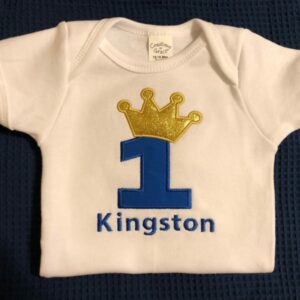 Royal Blue One with Crown Onsie