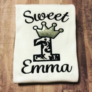 Black & White Sweet One Onesie