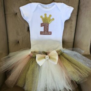 Rose Cream and Gold Tutu