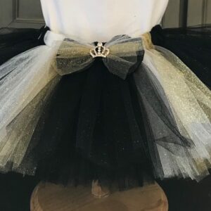 Black White and Gold Tutu