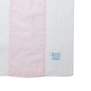 Pink Seersucker Stripe Burp Cloth