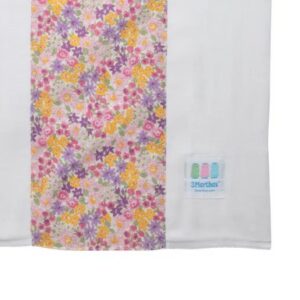 Butterfly Foral Fabric Burp Cloth