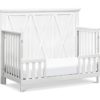 Emory White Linen Toddler Bed
