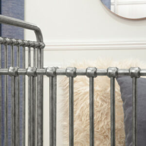 Vintage Silver 3 in 1 Metal Crib - Image 4