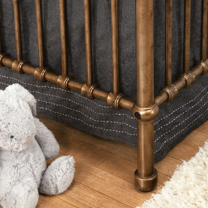 Vintage Gold 3 in 1 Metal Crib - Image 4