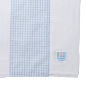 Blue Gingham Check Burp Cloth
