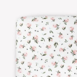 Watercolor Rose Crib Sheet