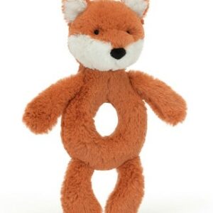 Bashful Fox Cub Ring Rattle - Image 1