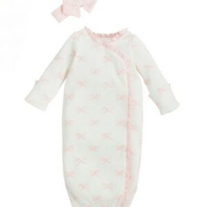 Bow Print Gown & Headband Set