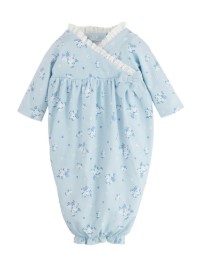 Blue Ditsy Floral Gown