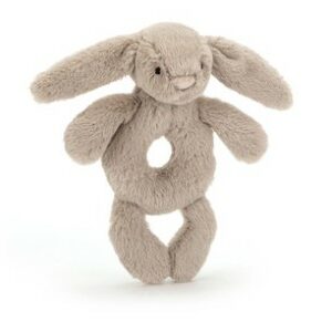 Bashful Bunny Ring Rattle - Beige