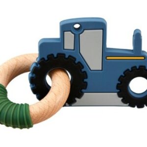 Blue Tractor Silicone Teether