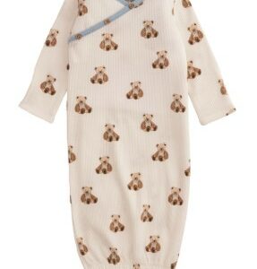 Teddy Bear Print Gown