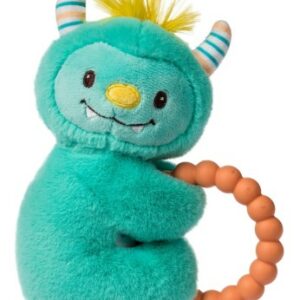Taggies Mookie Monster Teether Rattle - 6" - Image 1