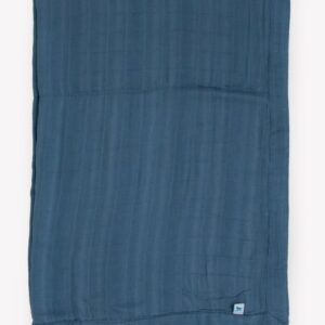 Deluxe Muslin Baby Quilt - Blue Dusk