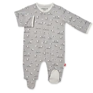 Grey Baa Baby Footie