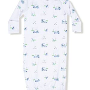 Baby Golf Carts Blue Lap Shoulder Gown & Hat Set