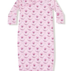 Rose Garden Trellis Kimono Gown & Hat Set