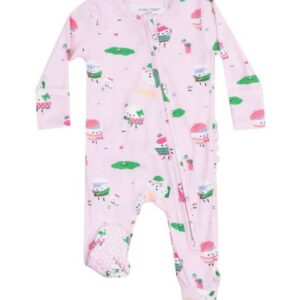 Golf Pro Pink Ruffle Footie - Image 1
