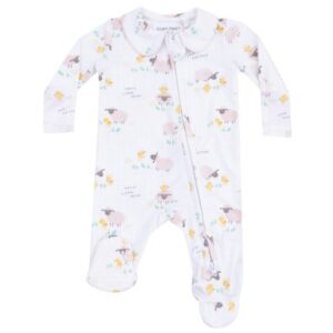 Just Hatched Pink Collared Footie