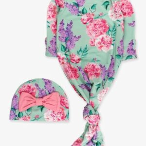 Sage Garden Knot Gown & Hat Set