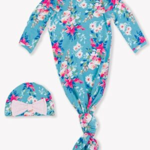 Fancy Me Floral Knot Gown & Hat Set