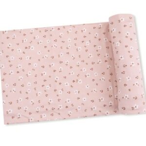 Carrie Floral Pink Swaddle Blanket
