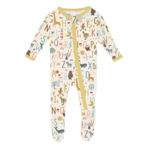 Kickee Pants Animal Alphabet Footie - Image 1