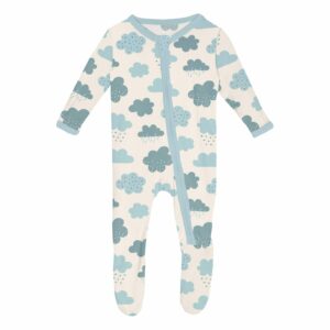 Kickee Pants Natural Cloud Sky Footie - Image 1