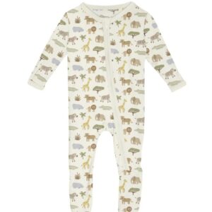 Kickee Pants Natural Mini Safari Footie - Image 1