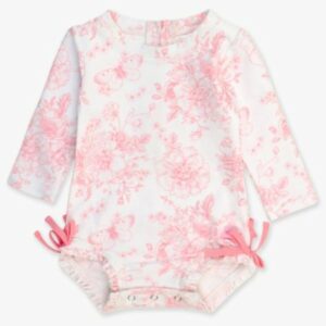Butterfly Garden Toile One Piece Rash Guard