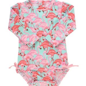 Fab Flamingo One Piece Rash Guard