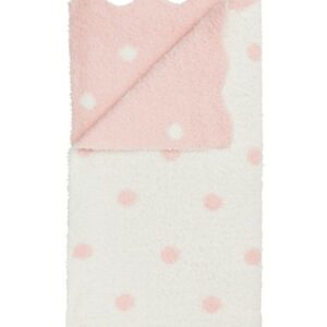 Pink Dot Chenille Blanket