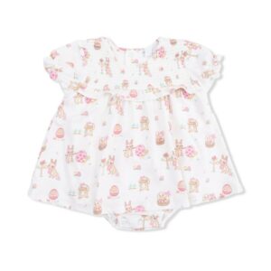 Easter Egg Hunt Smocked Ruffle Bubble