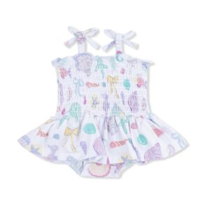 Beach Days Smocked Bubble with Skirt