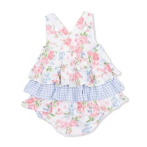 Cute Little Roses Ruffle Sunsuit - Image 2