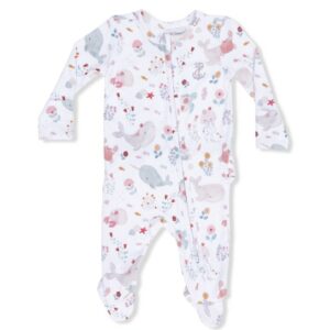Garden Sea Creatures Ruffle Footie - Image 1