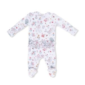 Garden Sea Creatures Ruffle Footie - Image 2
