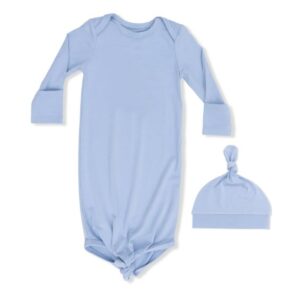 Blue Fog Knot Gown & Hat