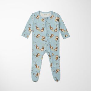 Kickee Pants Monkeys and Bananas Footie