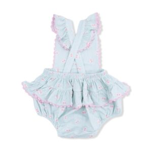 Tiny Cherry Stripe Ruffle Sunsuit - Image 2