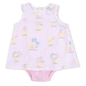 Vintage Spring Ducklings Bodysuit Dress - Image 1