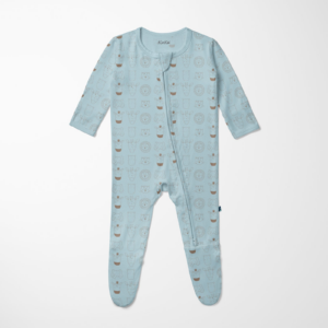 Kickee Pants Spring Sky Animal Footie - Image 1