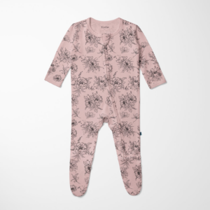 Kickee Pants Baby Rose Pencil Floral Footie