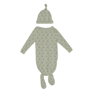 Aloe Giraffe Knotted Gown Set
