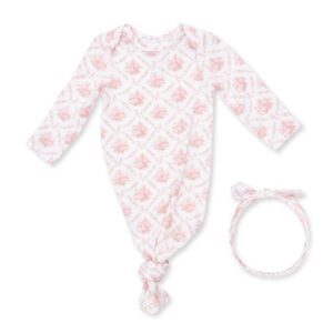 Rose Bow Lattice Knot Gown & Headband Set