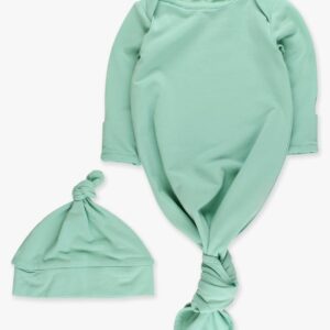 Sage Knotted Gown Set
