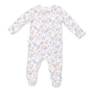 Floral Deer Footie
