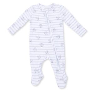 Airplane Stripe Footie
